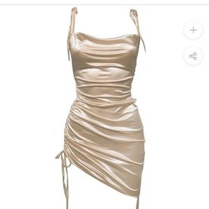 This gorgeous LEAU CABO DRESS in a champagne color!!